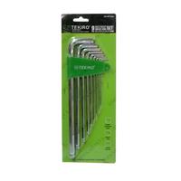 Gambar TEKIRO KUNCI L BALLPOINT PANJANG SET 9 Pcs HEX KEY LONG HK-BP1204 dari Drill&Co Kota Administrasi Jakarta Barat 2 Tokopedia