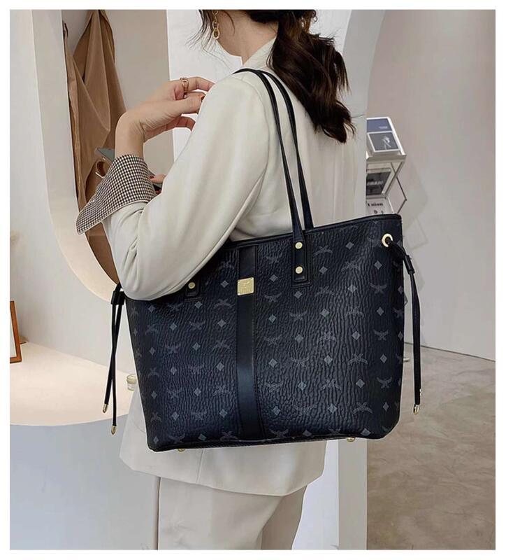 Product Introduction of 2024 New Tote Handheld Bun Mother Female Large Capacity Shoulder Versatile Trendy Two Piece Commuter Bag 9