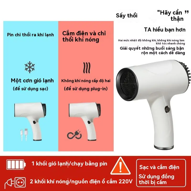 Máy Sấy Tóc Cầm Tay Không Dây, Hàng Mới Về, Công Suất Cao, Sử Dụng Trong Gia Đình, Nhanh Khô, Thích Hợp Cho Cửa Hàng Cắt Tóc, Máy Sấy Tóc Điện Women 1