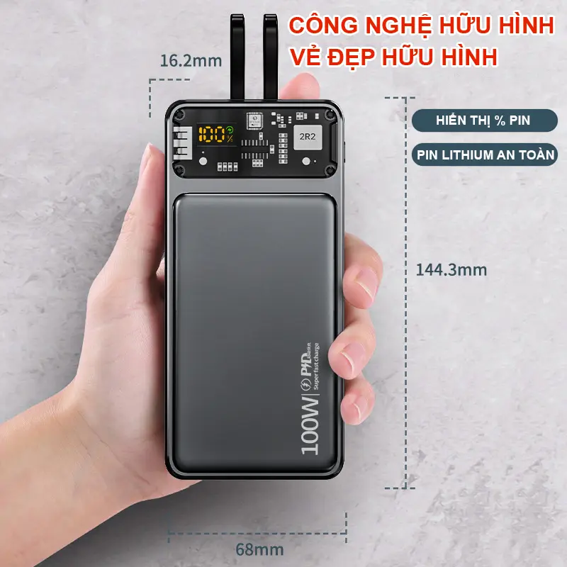 [Sạc Siêu Nhanh ] Sạc Dự Phòng HB88 20000mah Tích Hợp 2 Dây Sạc , Sạc Siêu Nhanh,  Bảo Hành 12 Tháng [ Đổi trả bất kỳ lý do gì ] Phụ Kiện Điện Thoại Pin Dự Phòng | BigBuy360 - bigbuy360.vn