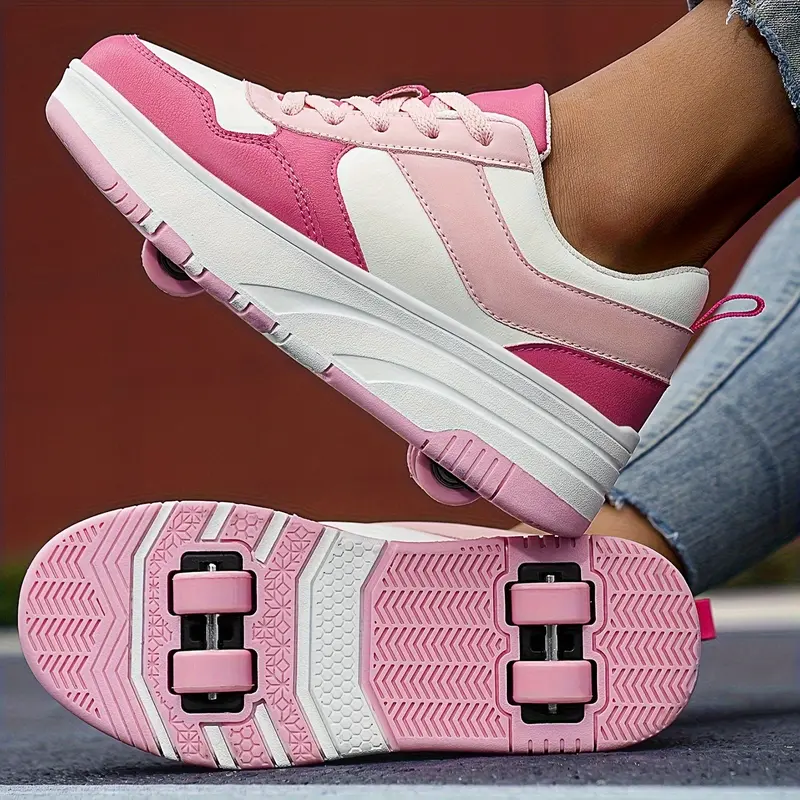 Trendy Kids' Skate Shoes: Stylish Lace-Up Sneakers for Boys and Girls, Perfect for Casual Wear, Sports, and Training 3