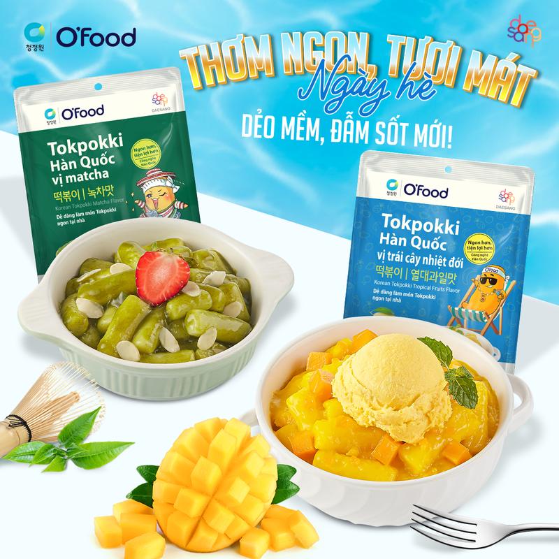 Set 5 Tokpokki 140g O'food - Bánh gạo dẻo mềm, đẫm sốt thơm ngon 7