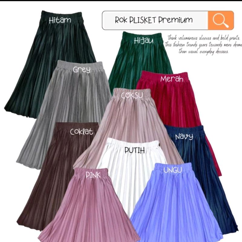 ROK PLISKET PANJANG POLOS premium ANAK remaja Polos BAHAN NYAMAN DI PAKAI 3