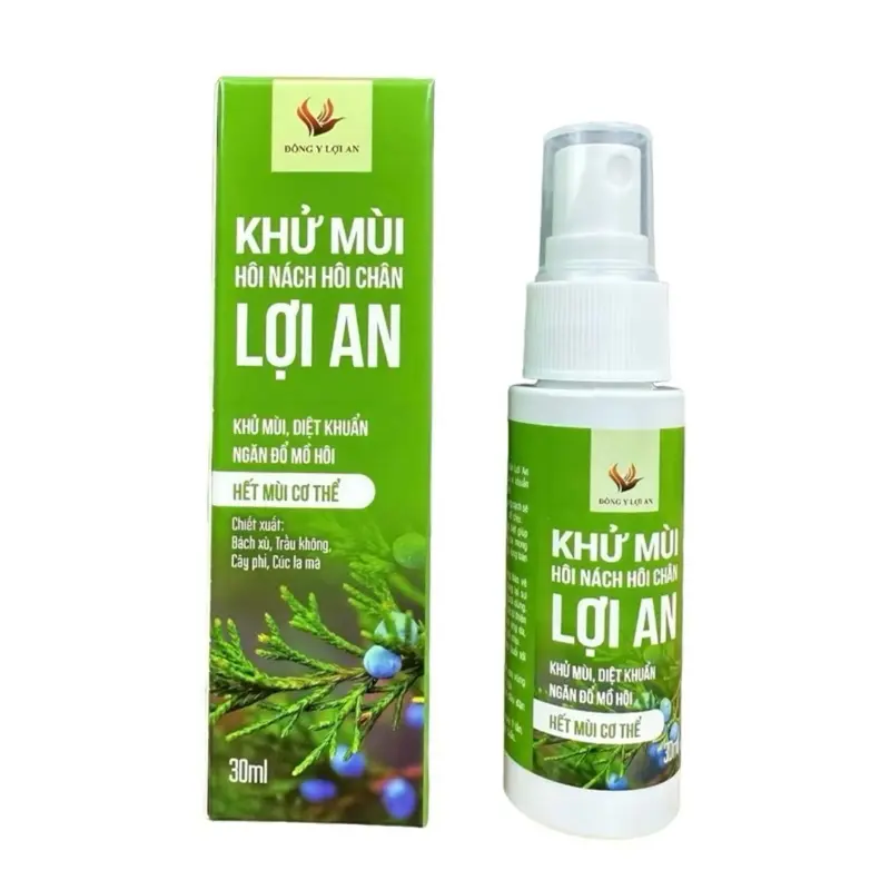 Xịt Khử mùi Hôi Nách hôi chân, ra mùi mồ hôi tay chân Lợi An