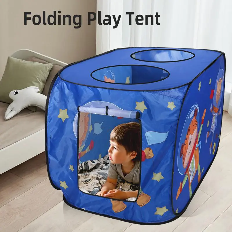 Foldable Bus Design Play Tent, Quick Storage Indoor Outdoor Game House, Bus Car Play Tent