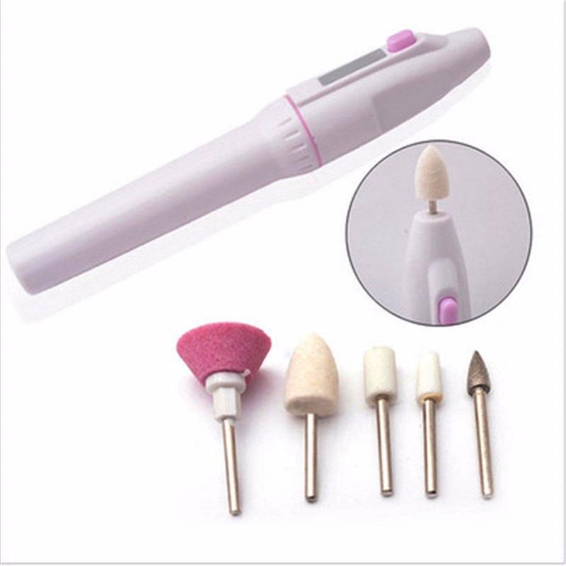 Product Introduction of 5 Bits Electric Nail File Drill Kit Tips Manicure Toenail Pedicure Salon Pen Shape Set Electric Manicure Nail Art File Beauty 1