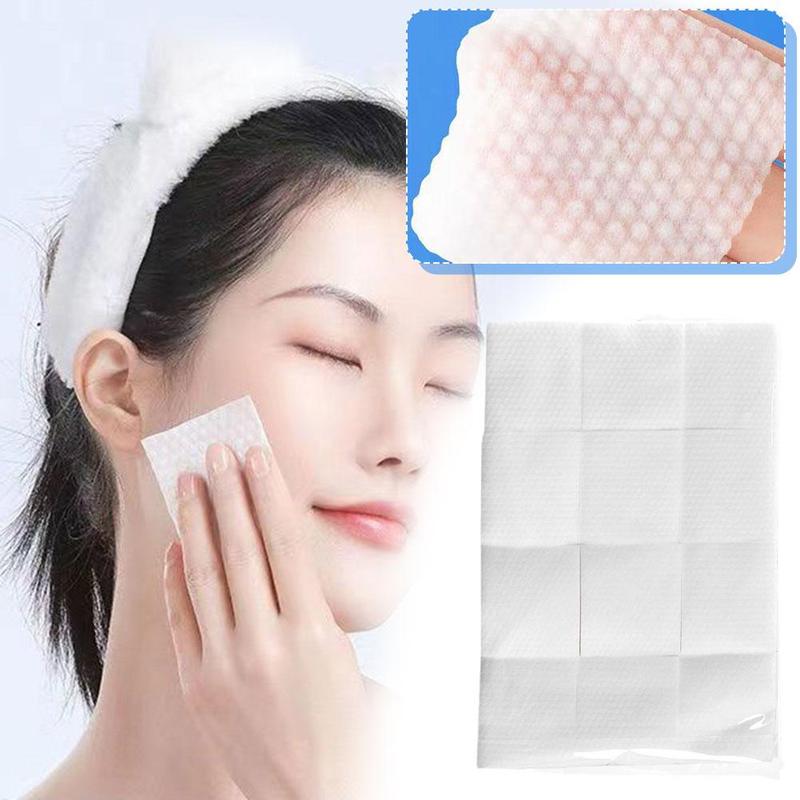 Product Introduction of 600 Pcs Makeup Cotton Round Square Cotton Pads Makeup Remover Pads F1J8 23