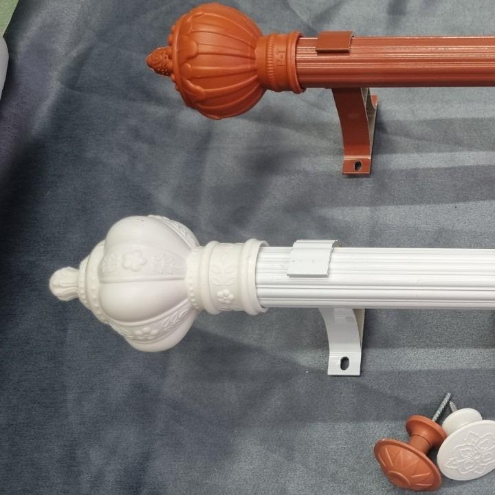 Thanh Treo Rèm Cửa Sổ Cửa Chính Đầy Đủ Phụ Kiện Ốc Vít Dễ Lắp Đặt Lưu ý thanh trên 1.8M sẽ cắt chia đôi và gửi kèm đầu nối thanh treo cho anh chị