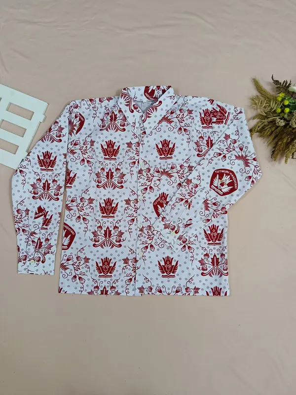 Baju Batik Sekolah Lengan Panjang Motif Tutwuri Handayani Sd Kelas 1-6 Fashion 4