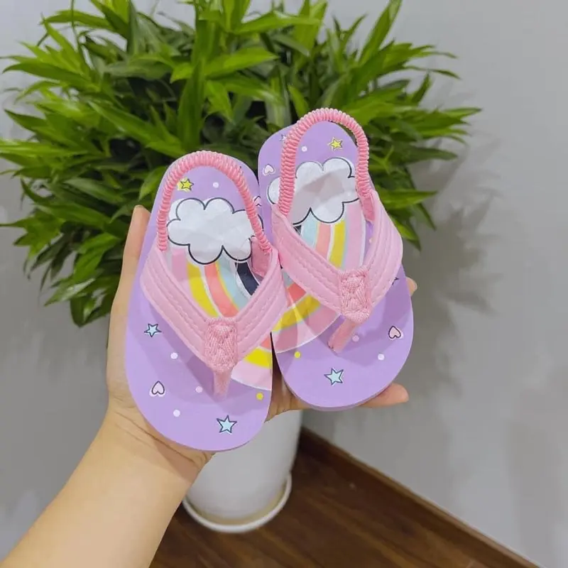 Dép Kẹp, Dép Xỏ Ngón Cho Bé Trai Bé Gái Đế Có Rãnh Chống Trơn Trượt Tốt DXN 2