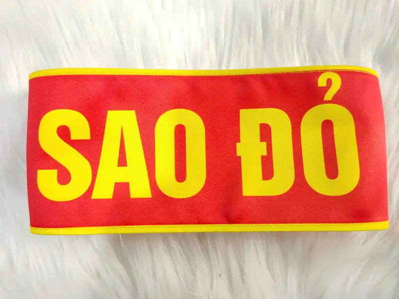BĂNG ĐEO TAY SAO ĐỎ - CHẤT IN KHÔNG BONG TRÓC 5