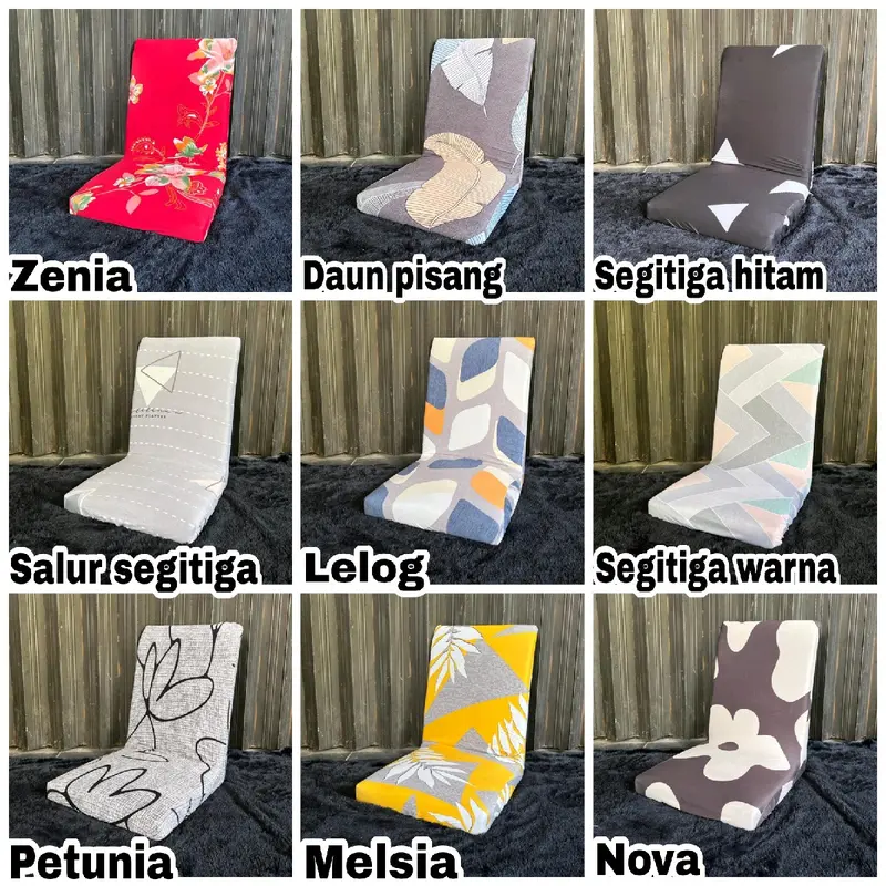 Sarung kursi SANTAI lipat lazy sofa lantai size: M n L Cover LAZY bag elastis 1