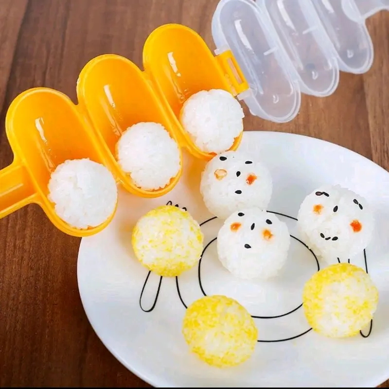 Alat pembuat Bola Nasi Bulat Bundar Bento Sushi cetakan nasi bento rice ball shaker 0