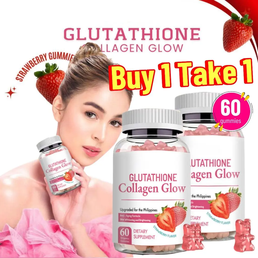 strawberry glutathione KKJJ 60pcs Strawberry Glutathione Collagen Glow Gummies Gluta Gummies Anti-Aging Whitening strawberry glutathione KKJJ 60pcs Strawberry Glutathione Collagen Glow Gummies Gluta Gummies Anti-Aging Whitening