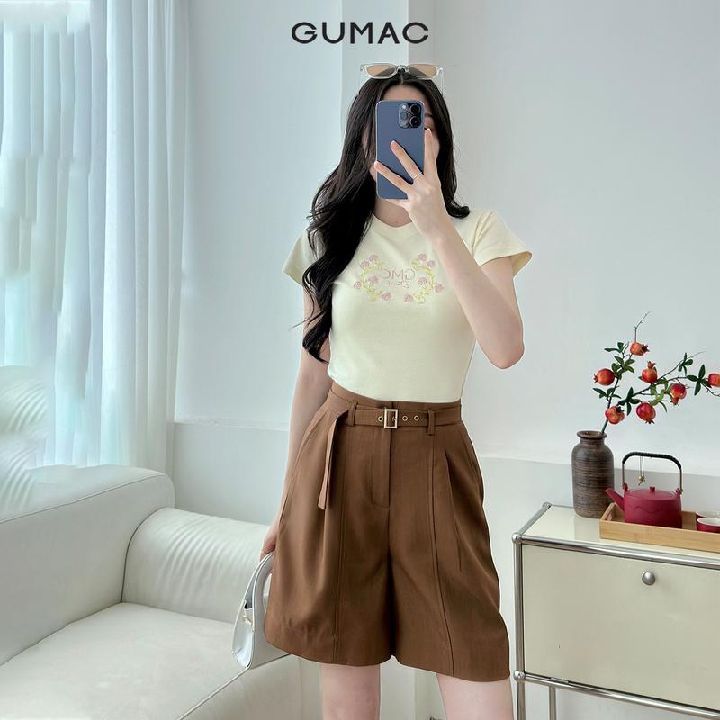 GUMAC - Quần ngắn rã dọc SHE12021 Nữ  Women 1