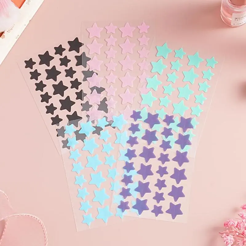 Cute Colorful Acne Patch Heart Star Pink Green Purple Blue Sticker Jerawat Pimple Patch Repair Skin Acne Pimple Master Patch Stiker Penyerap Jerawat 8