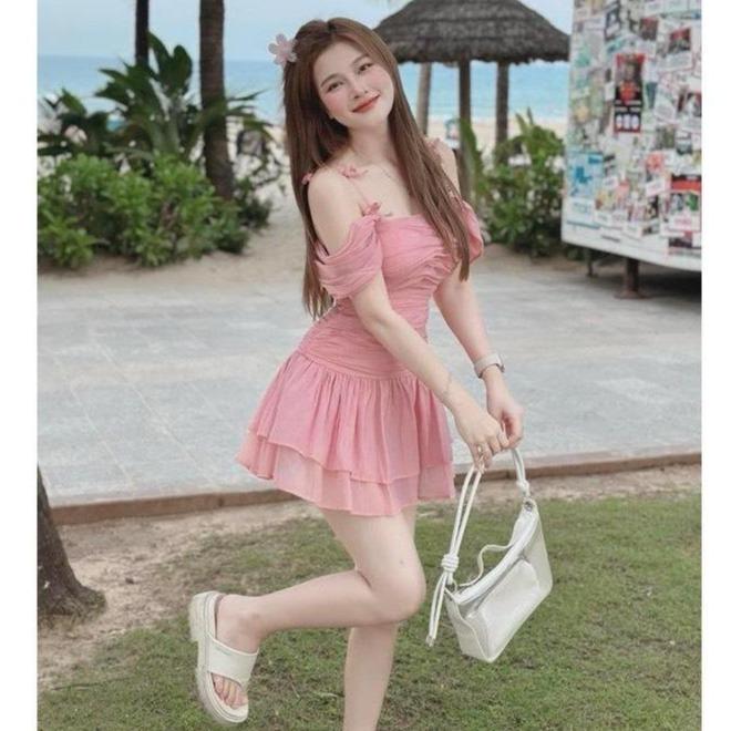 Đầm dao phố mùa hè 2 đây đính nơ xinh xắn-HANA dress