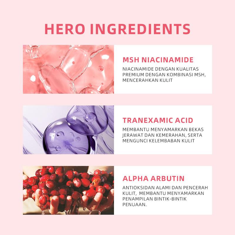 Product Introduction of MSH Niacinamide Glowing Moisturizer Brightening Moisture Gel, Alpha Arbutin Tranexamic Acid 5X Ceramide 2