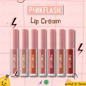 Find It Store - PINKFLASH Lasting Matte Lip Cream | Lip Matte Lip Cream | Transferpooff BPOM Original Lipstick Liquid Gloss Lipcream Lipstik Orange Lipmatte Waterproof lip  cream  nude