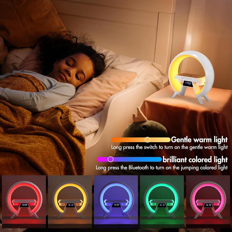 Wireless LED Light with 256 Lighting Modes, Bluetooth-compatible Surround Sound Music Light, Creative Wireless Charging Music Light for Bedroom, Living Room 5