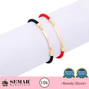 Gelang Tali Adjustable Symona Plat Gold 10K Semar Nusantara