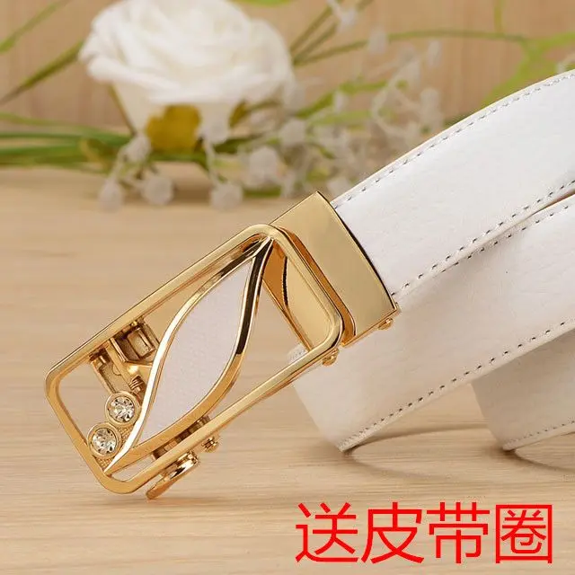 Thắt Lưng Nữ, Khóa Tự Động, Thắt Lưng Quần, Thời Trang, Dễ Phối Đồ, Phong Cách Thường Ngày Chất Liệu Da, Thắt Lưng Quần Phong Cách Hàn Quốc