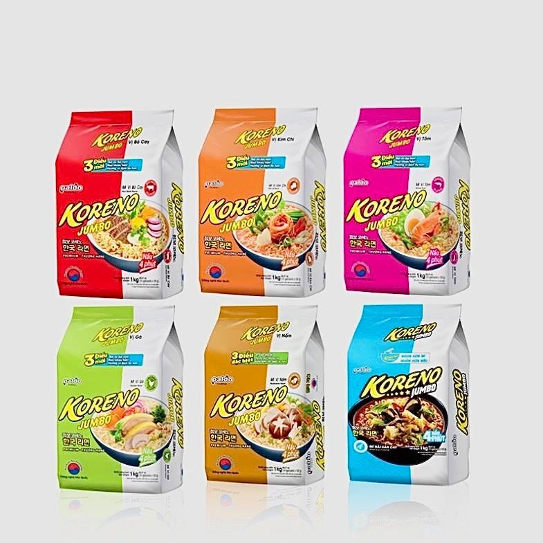 MÌ CAY KORENO JUMBO BỊCH 10 GÓI SỢI TO DAI NGON