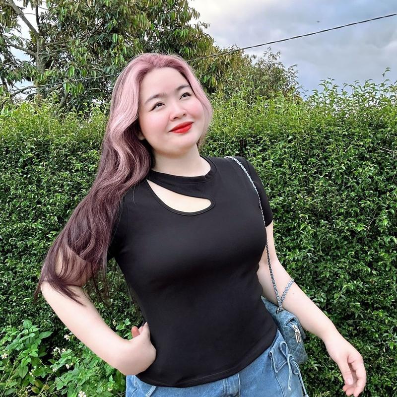 Áo thun xẻ vai sang chảnh bigsize nữ vải thun borip co giãn cho nàng chuppy - A46