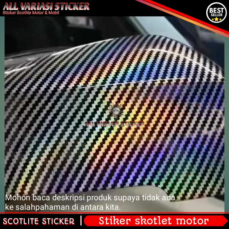 sticker scotlite karbonbon pelangibon laser crome glosy karbon - Shop ...