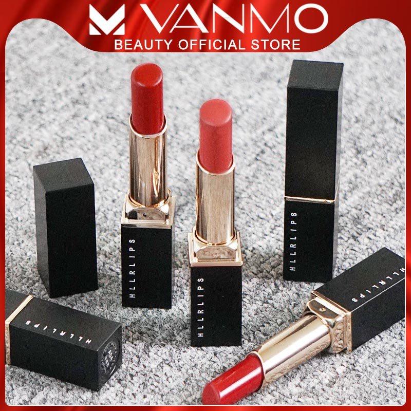 Son Nhung Lì HLLR Tông Màu Đậm Chất Nhung Mịn Không Khô Môi Bền Màu Lâu Trôi 8 Tông Màu Tươi Trẻ HOT Nữ Cosmetic Son Môi Mỹ Phẩm Trang Điểm Women