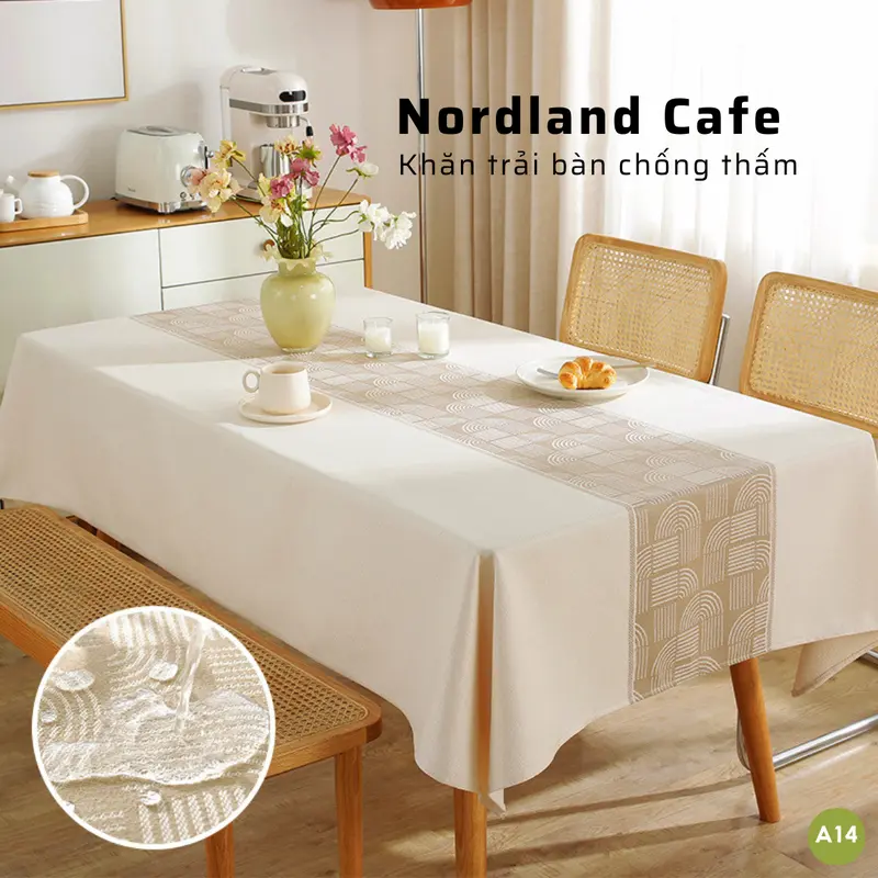 Khăn Trải Bàn Chống Thấm, Khăn Trải Bàn Decor, Trải Bàn Ăn, Bàn Trà, Bàn Làm Việc, Phong Cách Bắc Âu 6
