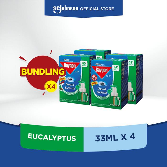 Gambar Baygon Liquid Elektrik Refill Eucalyptus 33mlx4 dari SC Johnson ID Kota Administrasi Jakarta Barat Tokopedia