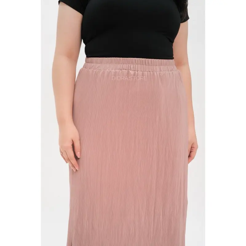 DIORA Rok Plisket Lidi Cabang Super Jumbo / Rok Premium / Rok Plisket / Rok Super Jumbo / Bawahan Wanita / Rok Wanita Muslim 4