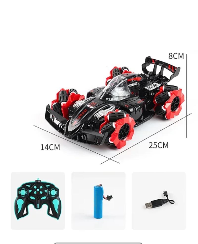 Product Introduction of 2.4G Remote Control Car Children's Toy Stunt Spray Car RC High-speed Off-road 4WD Light Music Drift Racing Birthday Gift 9