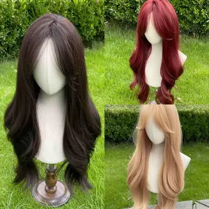 AEGYOSHOPPE - TS101X full wig korea 70 cm - Wig Rambut Palsu Wig Wanita Korea Style Aesthetic Premium Fiber COD