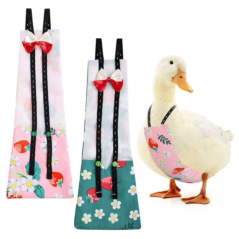Product Introduction of Goose Diaper Adjustable Pet Clothes for Duck Reusable Poultry Costume Diapers Washable with Bow Decor for Chicken 59