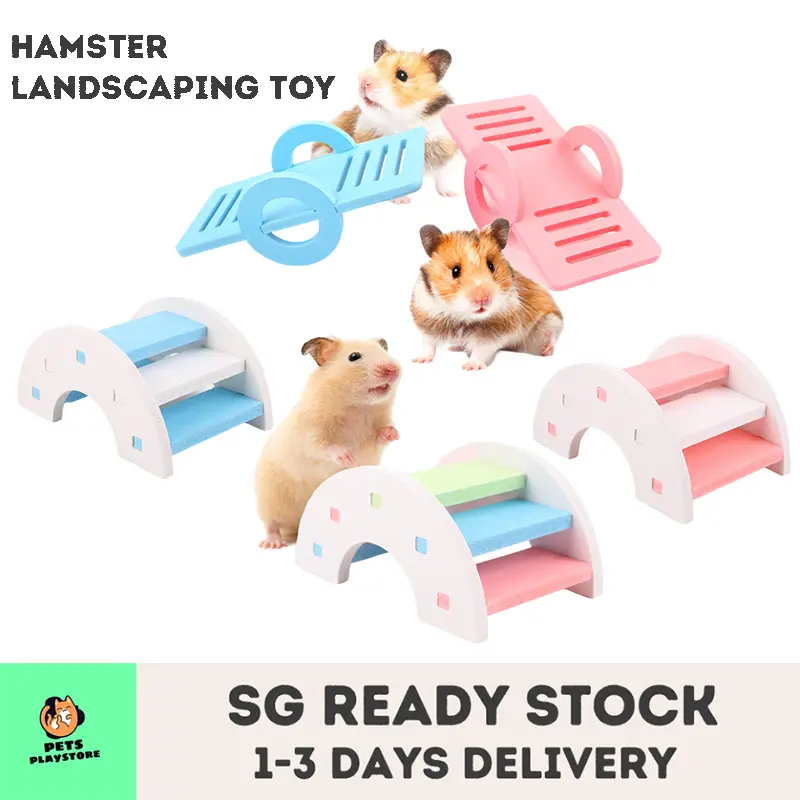 Hamster Toy Hamster Seesaw Arch Bridge Colorful Hamster Mini Playground Toy