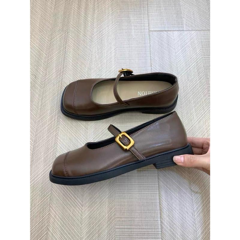 Giày Nữ Búp Bê Đế Bệt 3 Màu Thời Trang Cao Cấp Mũi Vuông Khóa Cài BETKHOACAI0 Shoes 2