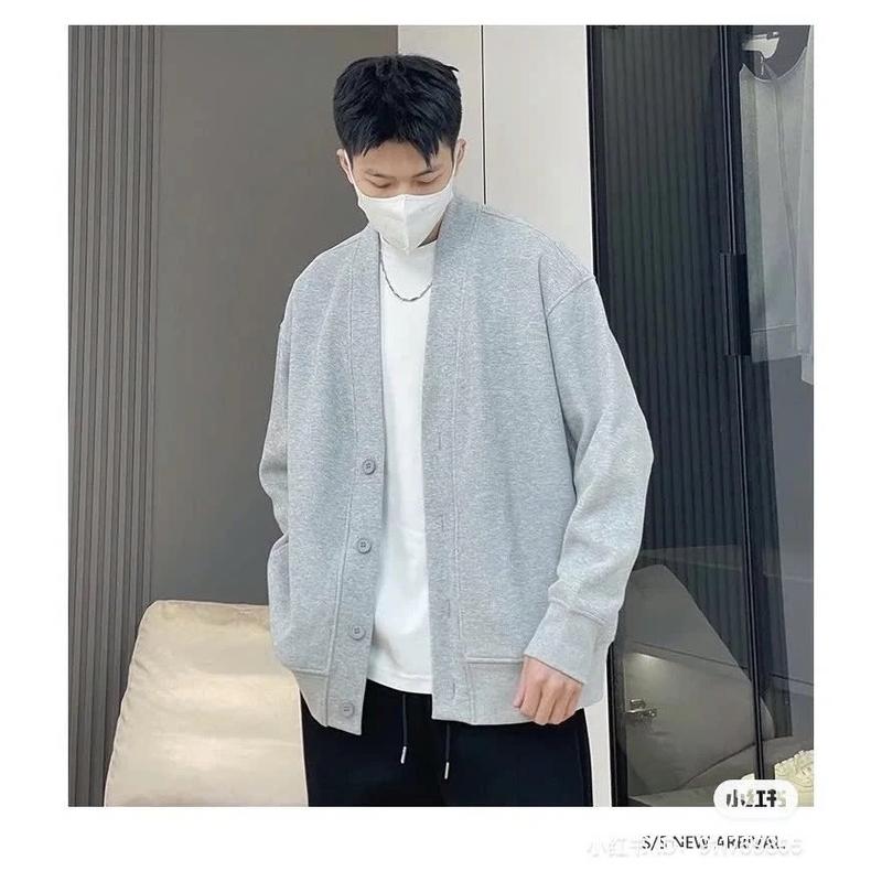 Áo Cardigan Local Brand Áo Khoác Nỉ Bông Cotton Nam Nữ Mặc Cực Trend Menswear Jacket 1