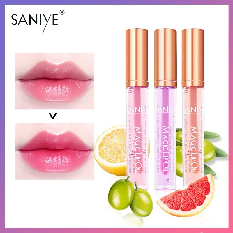 Saniye Magic Lip Oil Flower Magic Oil L1121 - Serum Pelembab Bibir untuk Bibir Kering dan Hitam 0