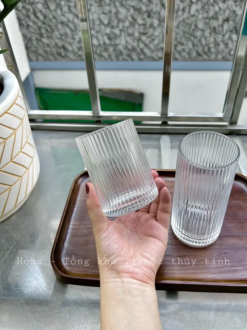 Product Introduction of Ly thuỷ tinh sọc dáng trụ 314H - dung tích: 250ml - 380ml cốcnước vôtri 2