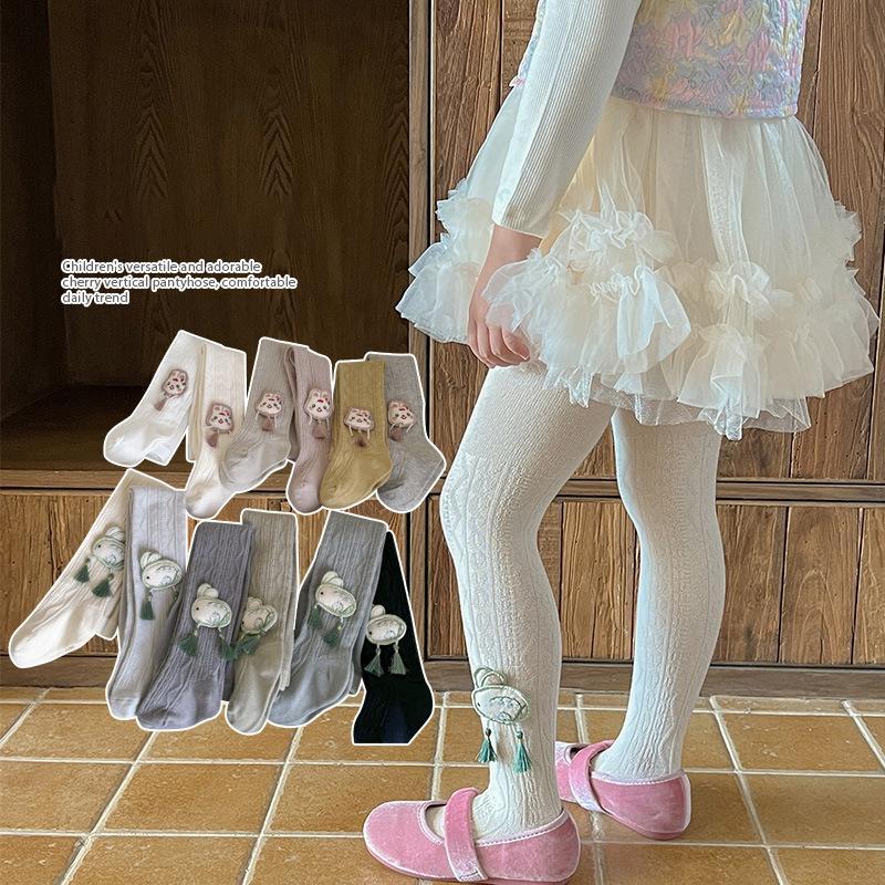 Product Introduction of Quần Dài Legging Cho Bé Gái, Mềm Mại Và Ấm Áp, Quần Tất, Thích Hợp Cho Trẻ Em Đi Học, Tất Trắng, Quần Dệt Kim Cotton Thun 18