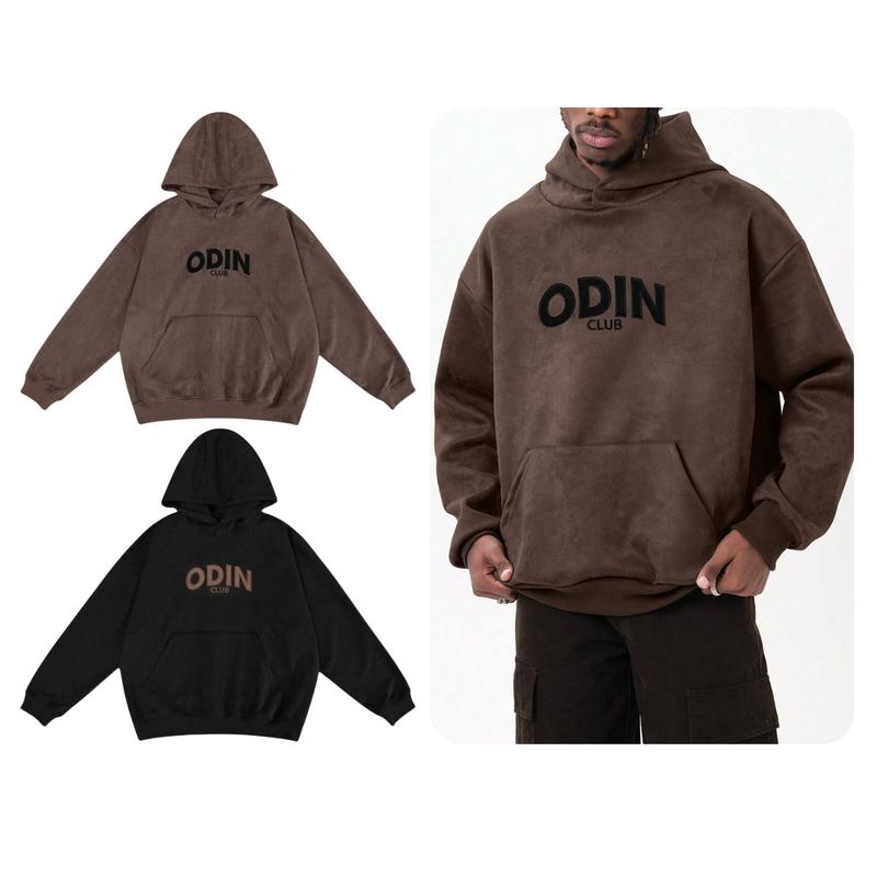 Áo Hoodie da lộn Albert Odin Club Áo hoodie thời trang nam nữ unisex chất liệu vải da lộn