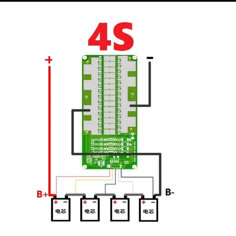 Mạch Sạc Xả BMS 4S 150A pin sắt photphat 3.2V, xả tức thời 450A 4