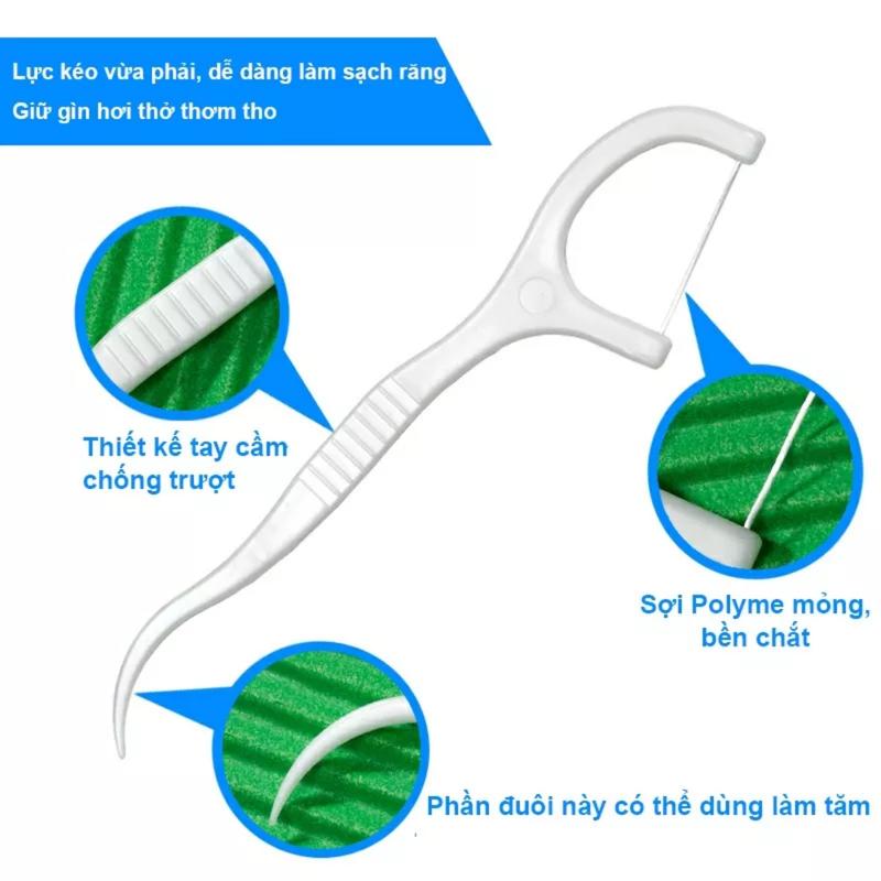 Product Introduction of Combo 10 Hộp - 1 HÔP cây tăm chỉ nha khoa vệ sinh kẽ răng chân nướu 1