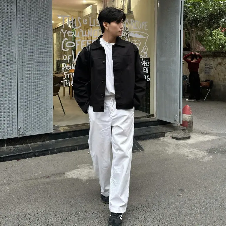 Áo Khoác Kaki Có Cúc GODMOTHER Kaki Jacket Form Crop Lửng Nam Nữ Cổ Bẻ Phong Cách Thanh Lịch Thoải Mái Menswear 8