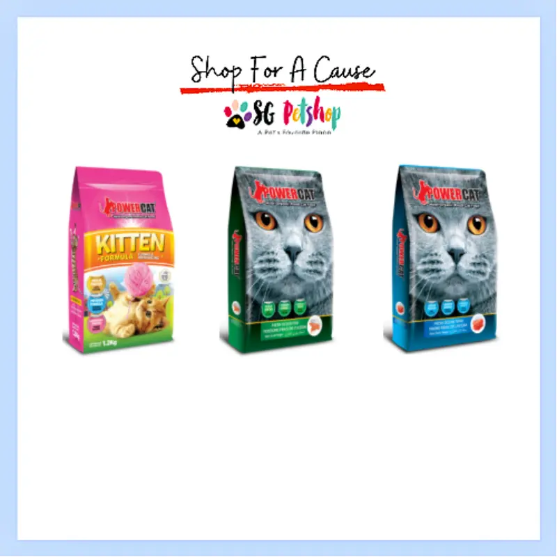 Original Product Powercat HalalOrganicFresh Cat/Kitten Dry Food 1.4kg