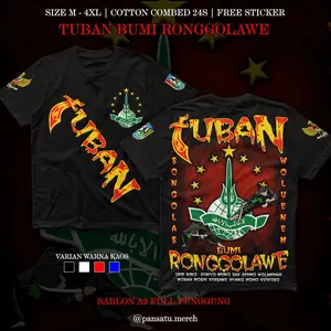 Kaos Tuban Bumi Ronggolawe Pagar Nusa Custom Kota Full Punggung A2 Cotton Combed 24s