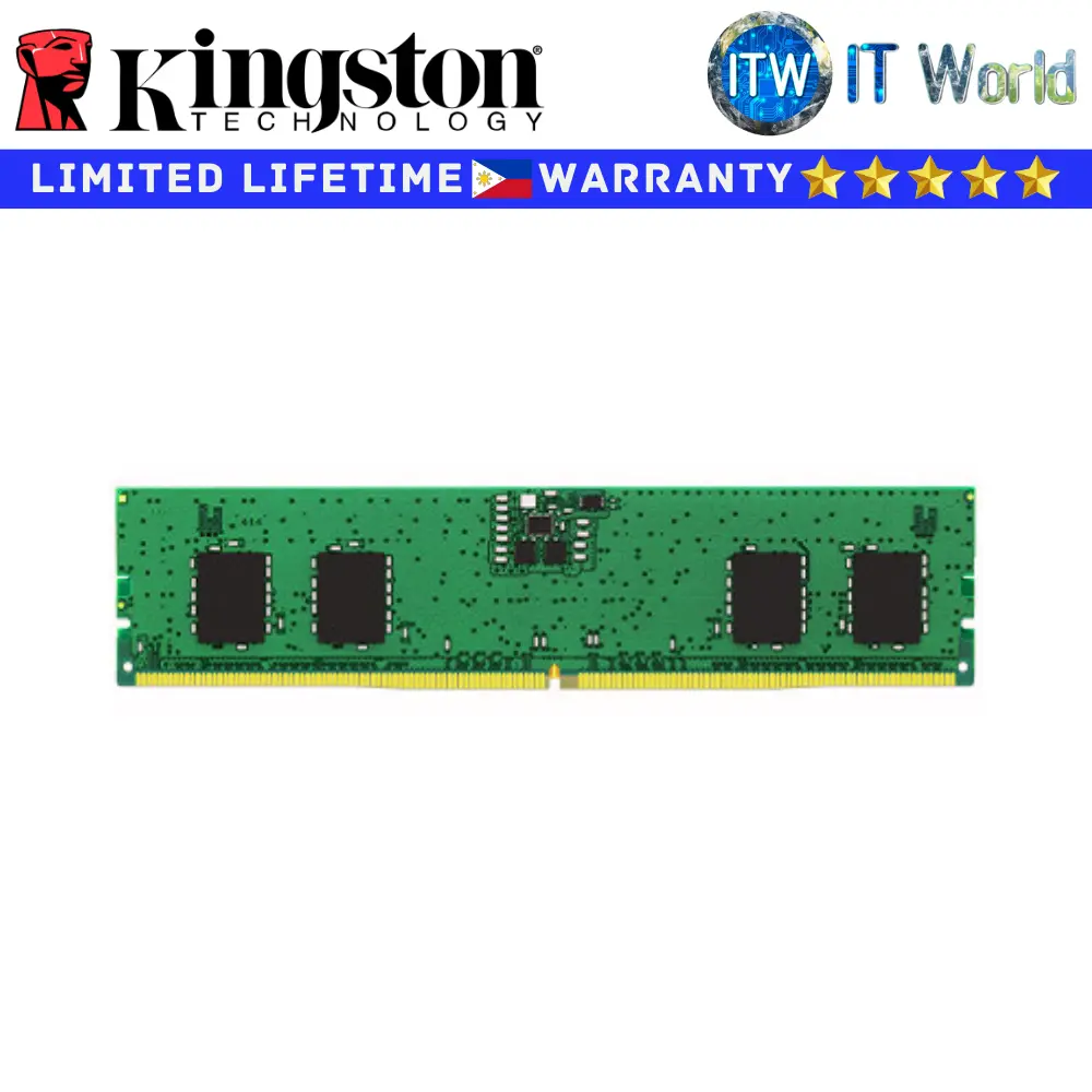 Itw | Kingston DDR5 RAM 8GB 5600MT/s Non-ECC Unbuffered DIMM (KVR56U46BS6-8)