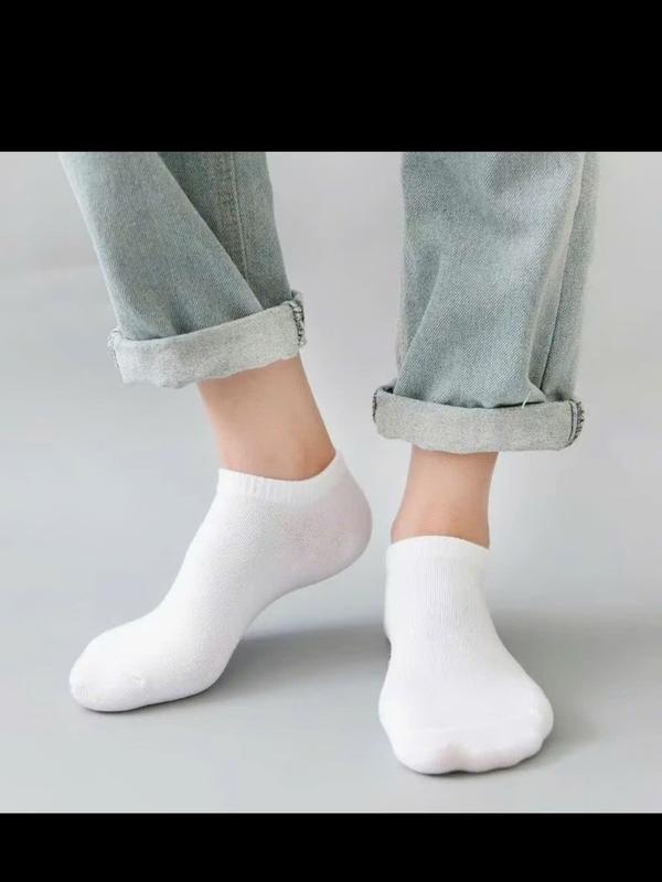 QUÀ TẶNG ĐÔI VỚ ngắn nam nữ màu trắng cổ ngắn cotton êm ái đày dặn thoáng khí 0